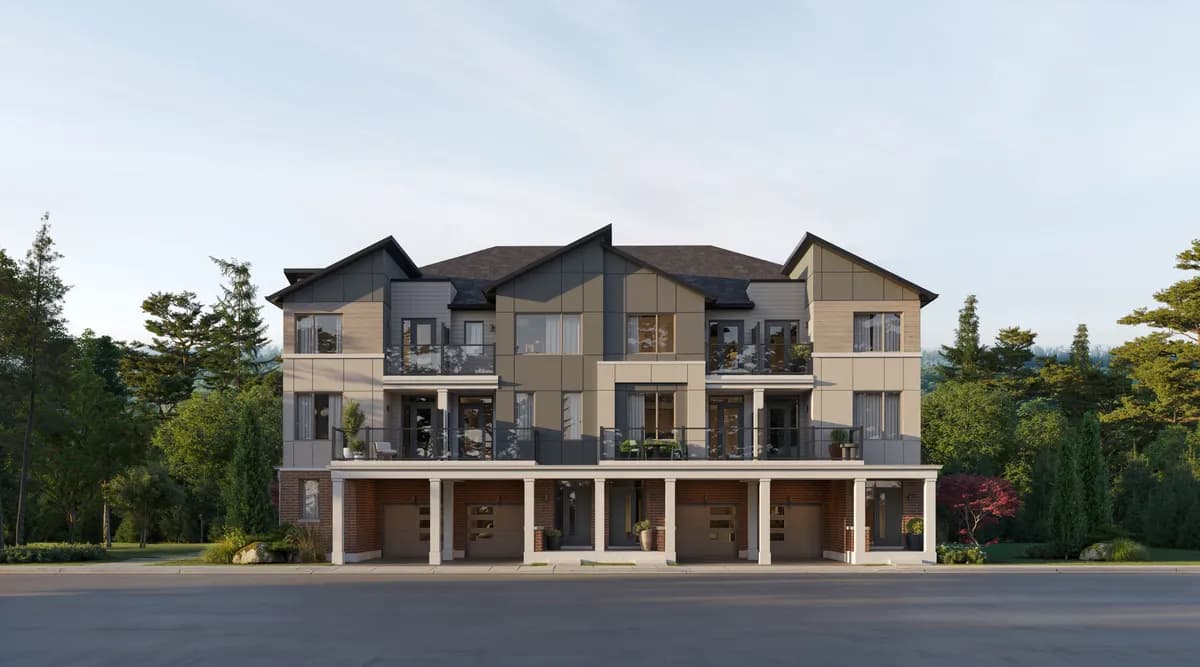 Ashford Towns exterior, artist’s rendering by Caivan