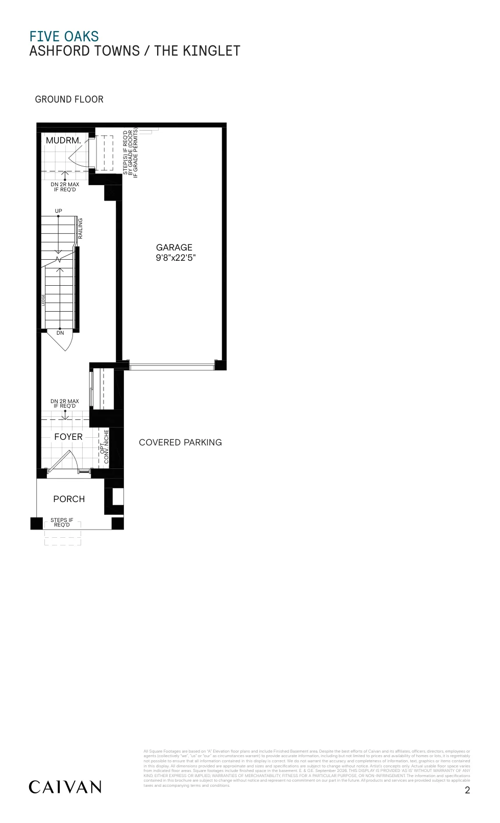 The Kinglet builder floor-plan drawing