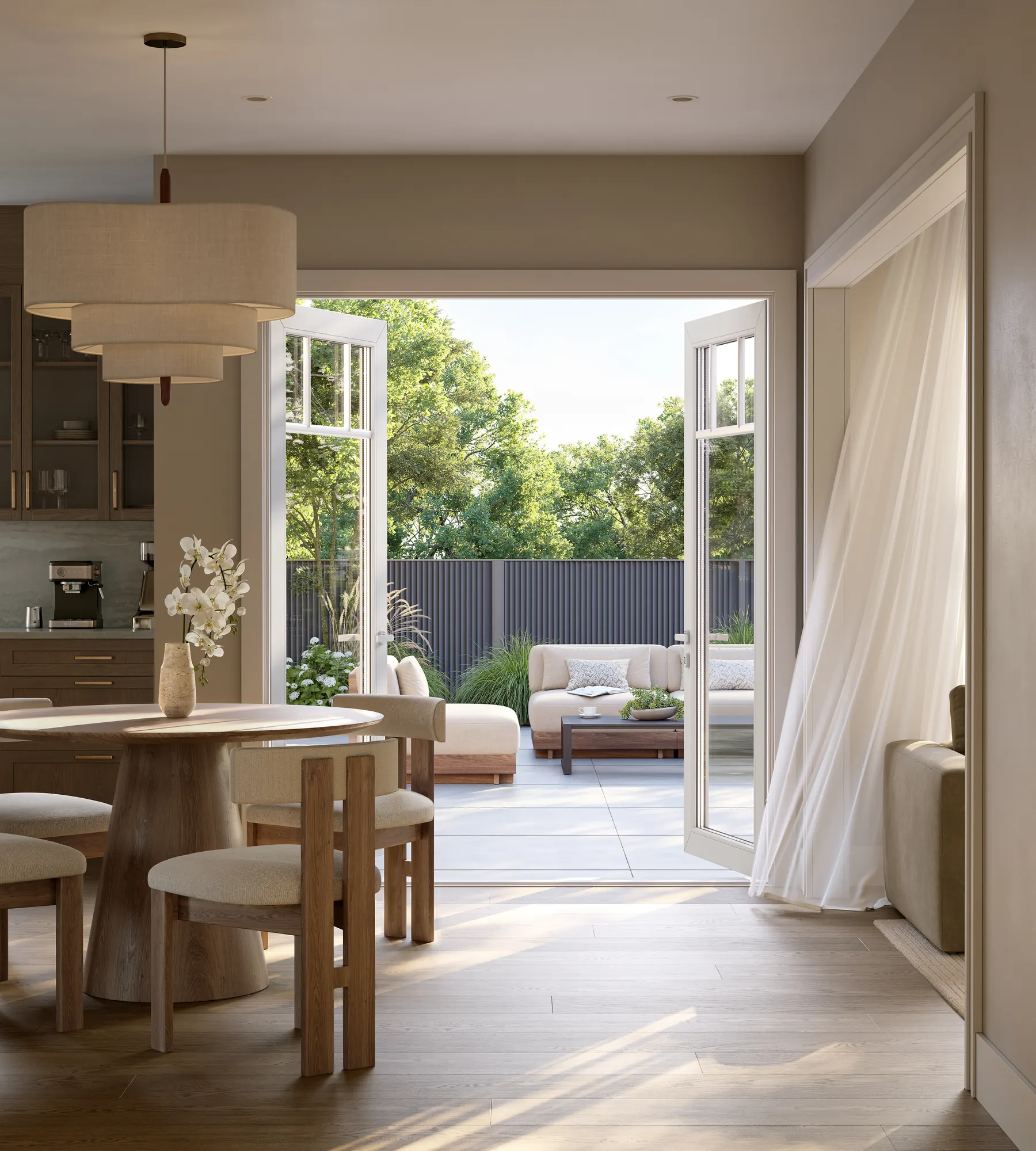 Five Oaks breakfast rendering by Caivan