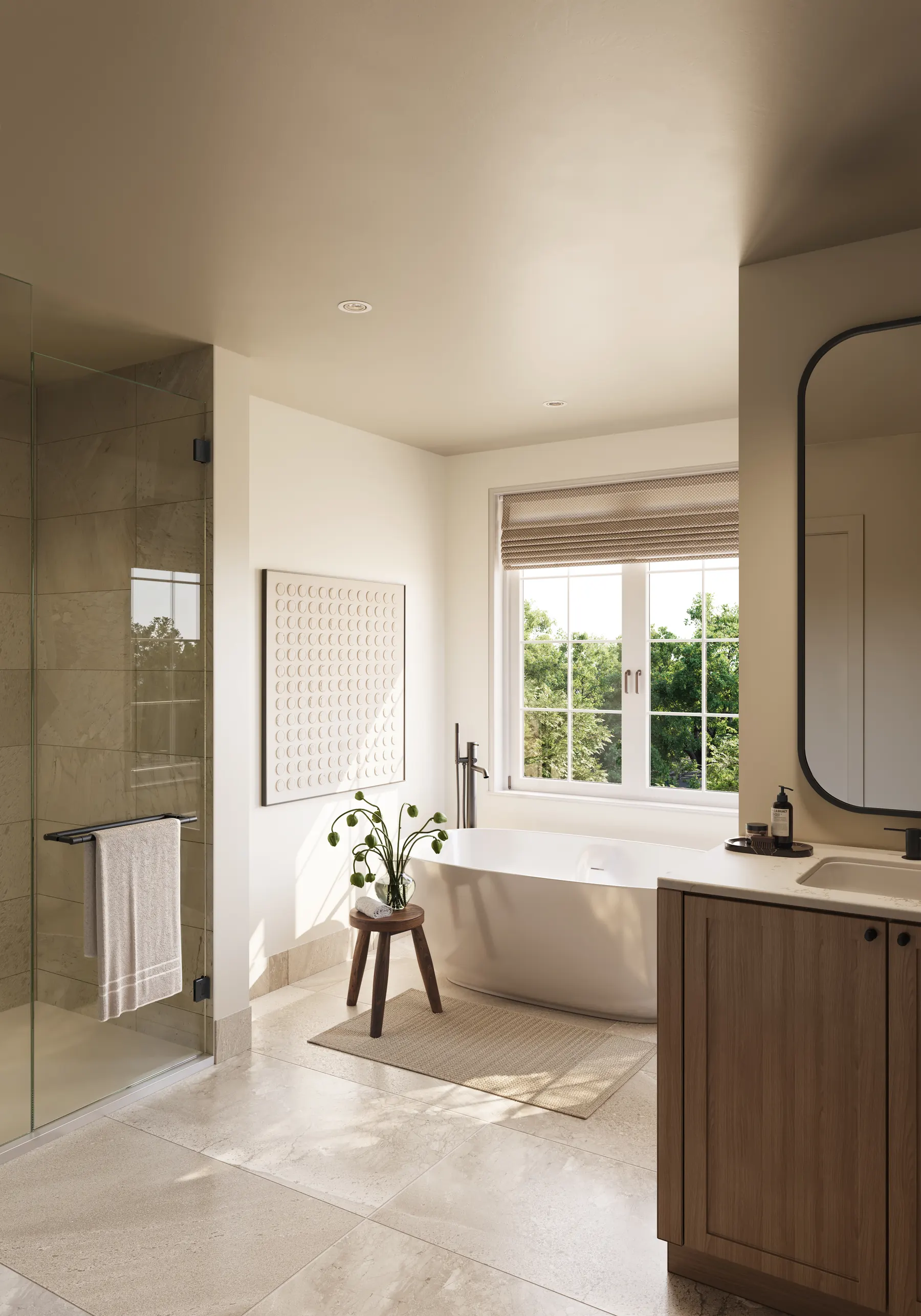 Five Oaks ensuite · detached homes rendering by Caivan