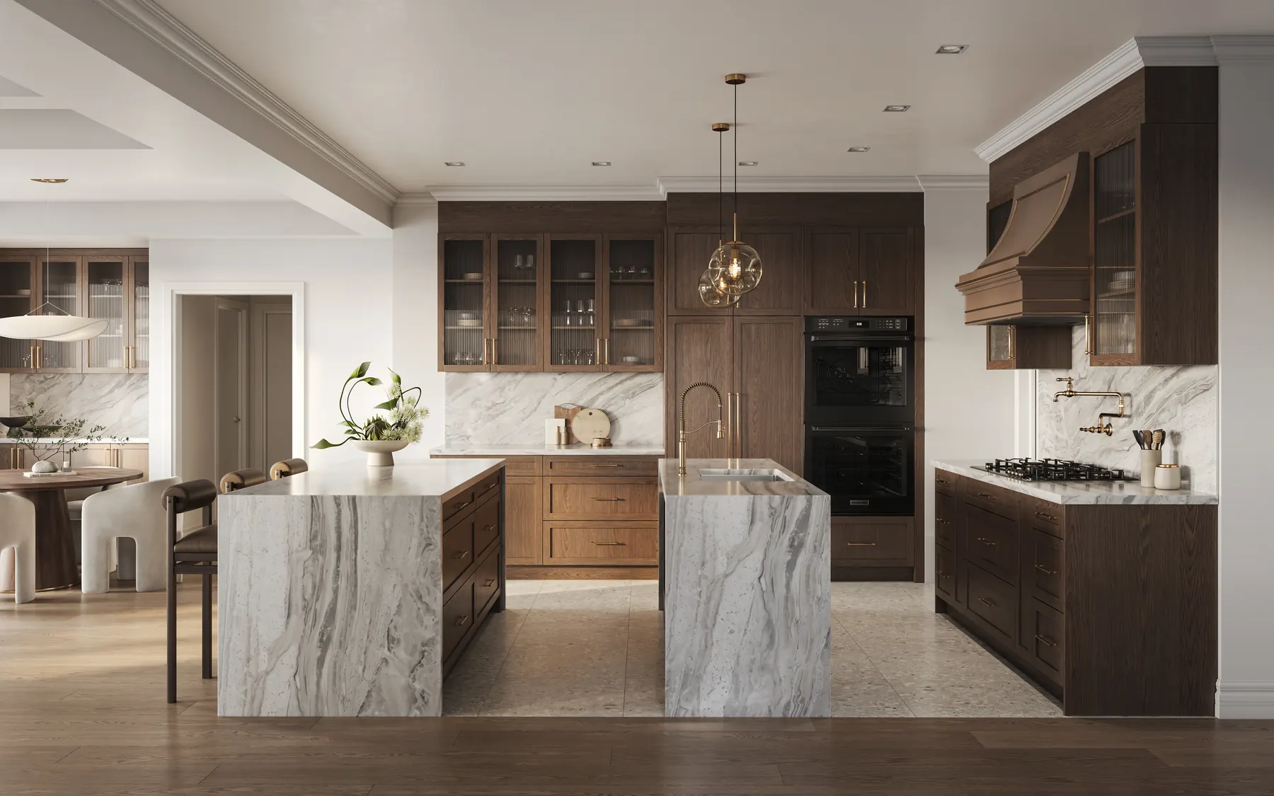 Five Oaks kitchen · detached homes rendering by Caivan