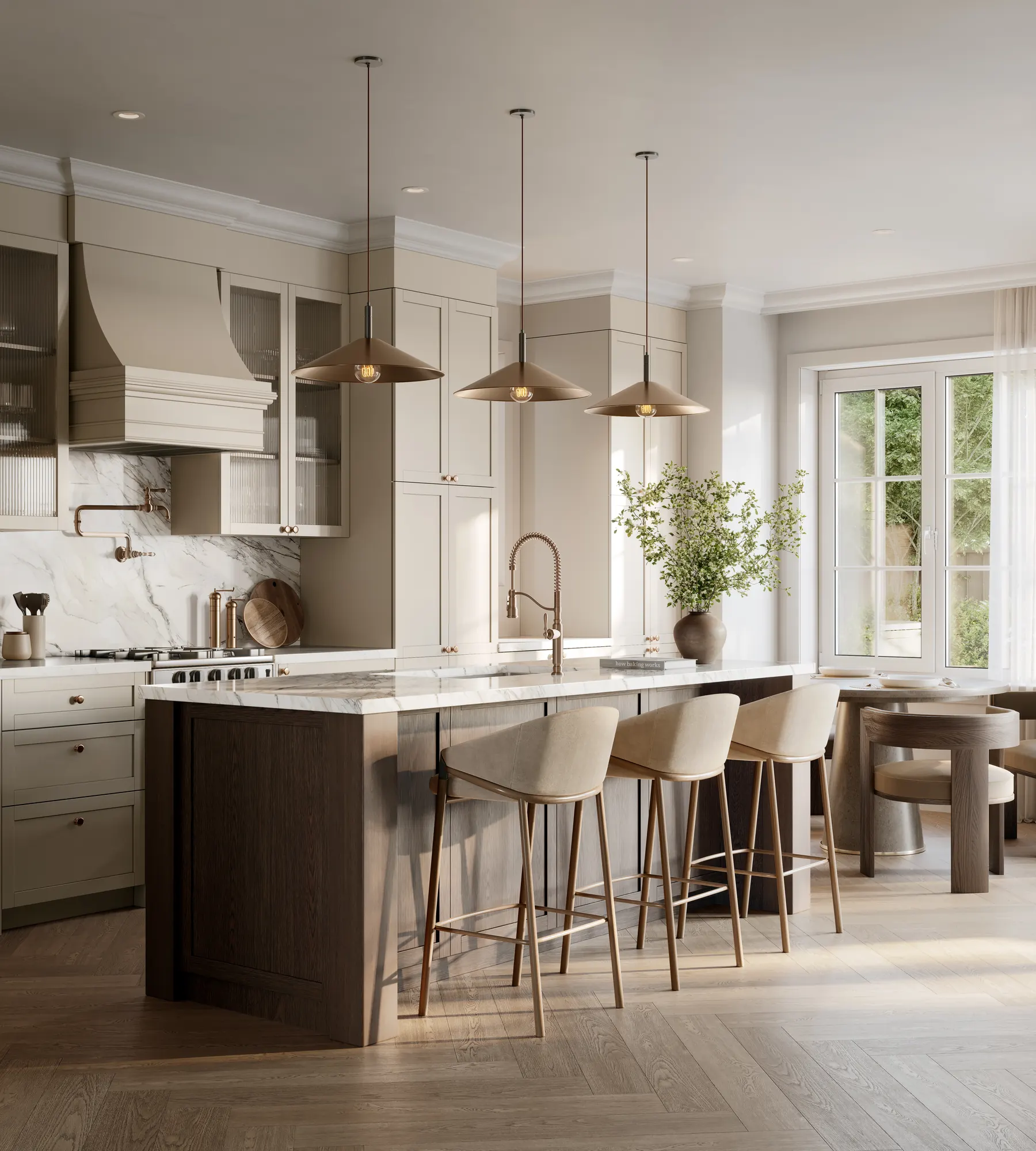 Five Oaks kitchen · townhomes rendering by Caivan